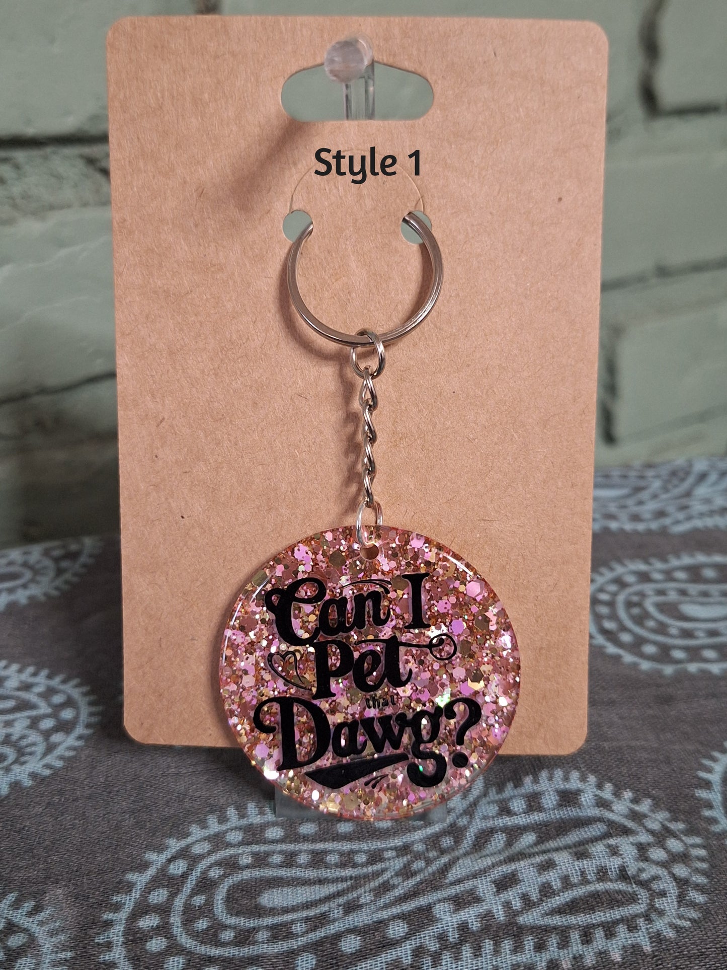🐶 Can I Pet That Dawg? Keychain